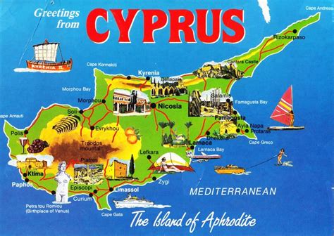 Cyprus Map Tourist