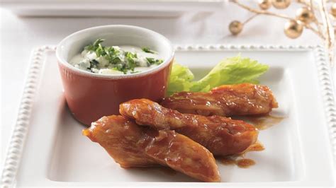 Boneless Buffalo Chicken Appetizers Recipe - Tablespoon.com