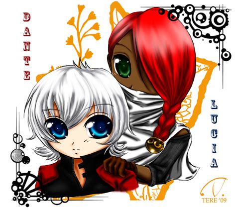 Dante and Lucia Chibiko DMC2 by tsukichire on deviantART