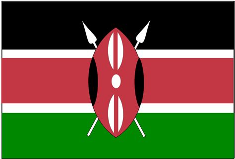 OnlineLabels Clip Art - Flag of Kenya