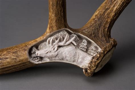 Elk Antler Carving Art