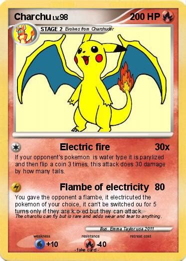 Pokémon Charchu - Electric fire - My Pokemon Card