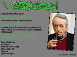 Louis Althusser | PPT