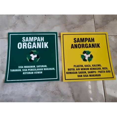 Gambar Tulisan Sampah Organik Dan Anorganik / Contoh Sampah Organik Dan Anorganik Beserta ...