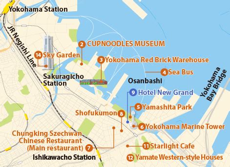 Yokohama Tourist Attractions Map