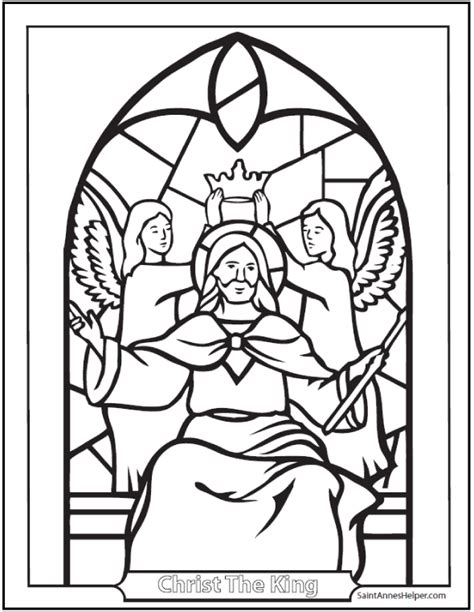 Jesus Christ King Coloring Page ️+ ️ Christus Vincit Latin/English