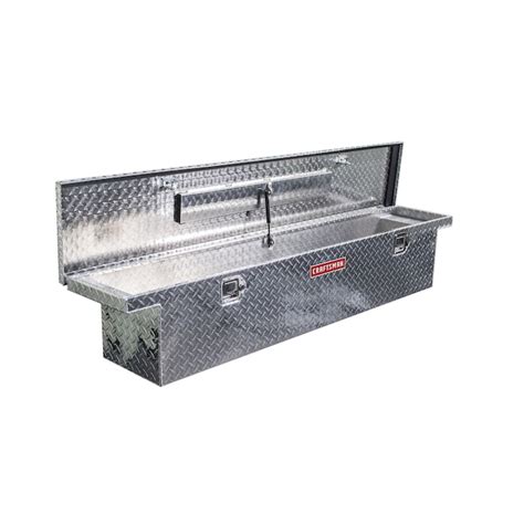 CRAFTSMAN 69-in x 12-in x 13-in Brite Aluminum Crossover Truck Tool Box in the Truck Tool Boxes ...