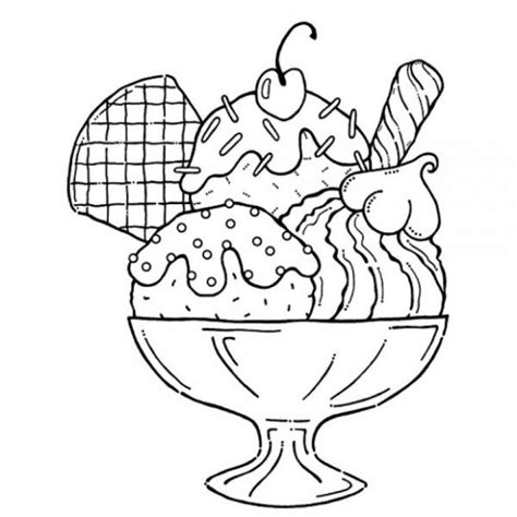 ice cream to colour - Clip Art Library