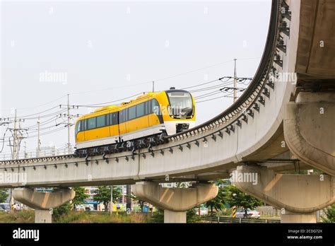 Incheon, South Korea - May 25, 2016: Maglev magnetic levitation train at Seoul Incheon Airport ...