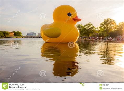 Giant Rubber Duck Sculpture in Norfolk, Virginia Editorial Photography - Image of rubber ...