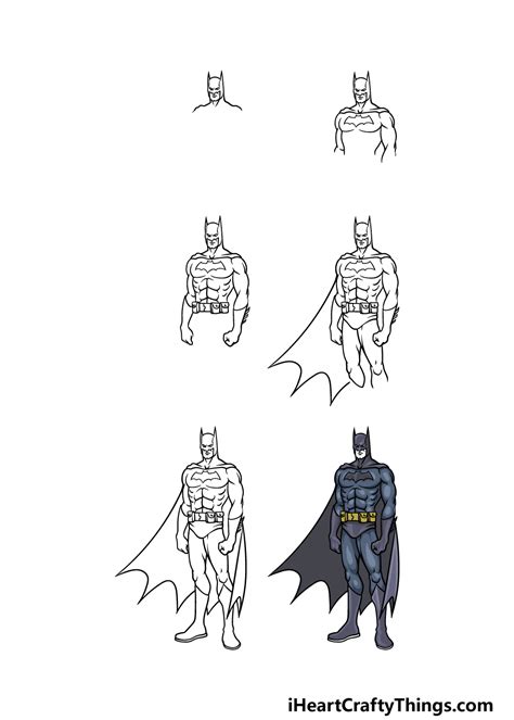 How To Draw Batman Steps - Behalfessay9