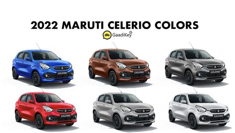 2022 Maruti Celerio Colors: Blue, Brown, Red, Grey, Silver, White - GaadiKey