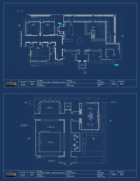 Titans Tower High-Resolution Blueprints! (5100x6600) : r/TitansTV