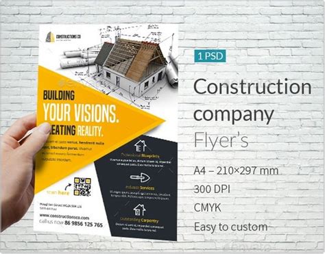 20+ Eye-Catching Contractor Flyer Templates & Designs 2018 - Templatefor