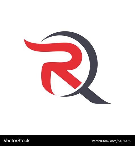 Letter r circle logo Royalty Free Vector Image