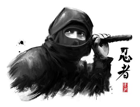 Japanese Ninja Paintings