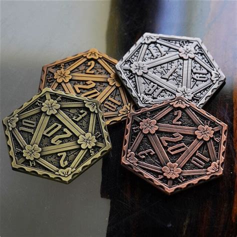 D20 Ancient Metal Dnd Dice Coins Accessories Set for Dungeons - Etsy