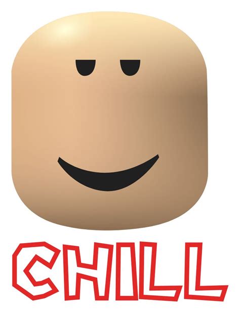 Roblox Chill Face | Face stickers, Chill, Scary games