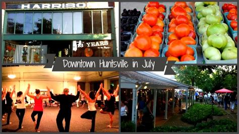 Downtown Huntsville in July