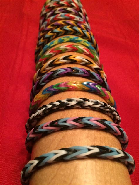 Colorful Rubberband Bracelets - Etsy