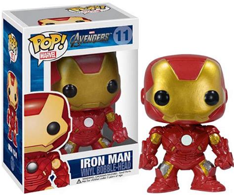 Funko Marvel Avengers POP Marvel Iron Man Vinyl Bobble Head 11 Avengers - ToyWiz