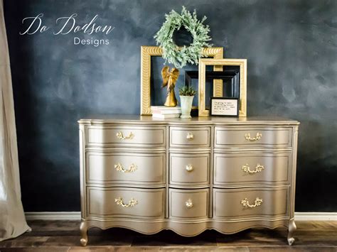 Metallic Paint On Furniture You Can Apply With A Paintbrush