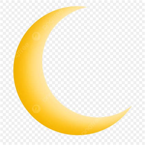 Gambar Bulan Kuning Bulan Sabit Kuning, Yellowmoon, Kuning, Bulan PNG ...