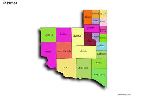 Genera Grafico De Mapa De La Pampa