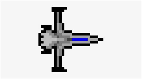 2D Pixel Art Spaceship