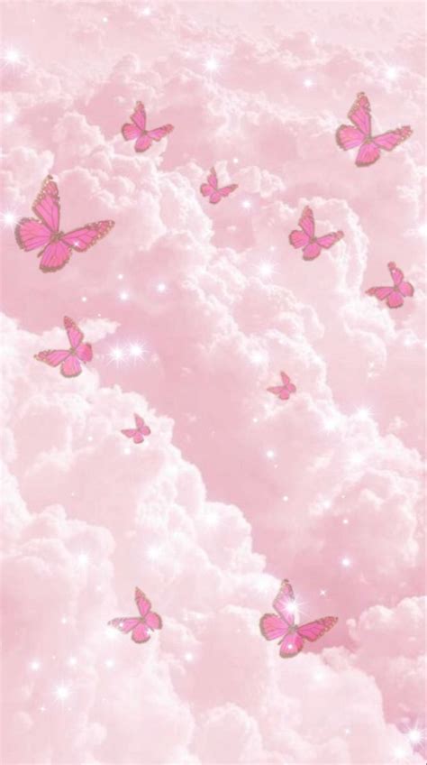 Cute Aesthetic Pink Butterfly Wallpapers - Wallpaper Cave | Pink wallpaper backgrounds, Cute ...