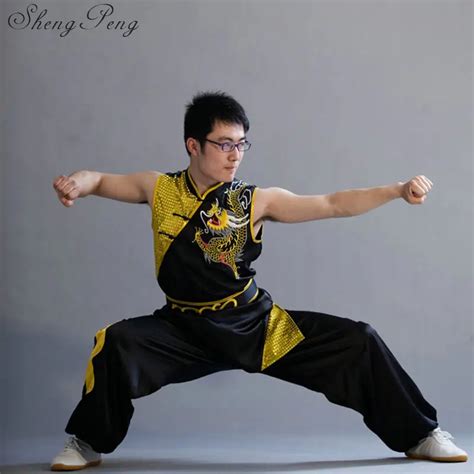 Kung fu clothes traditional wushu clothing Chinese dragon costume kung fu uniforms sleeveless ...