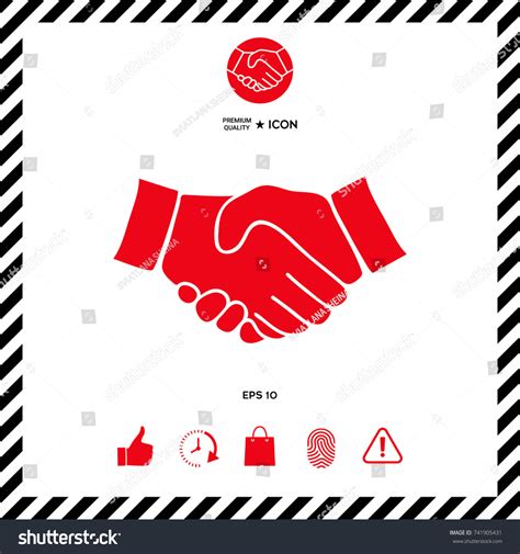 Handshake Symbol Stock Vector (Royalty Free) 741905431 | Shutterstock