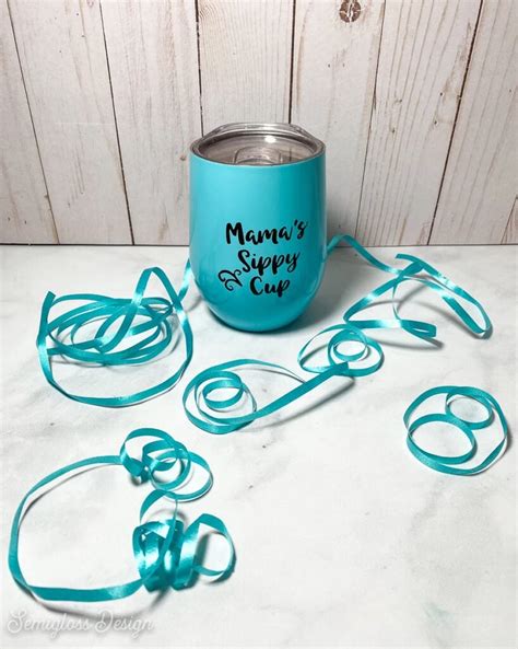 How to Make DIY Vinyl Decals for Tumblers - Semigloss Design