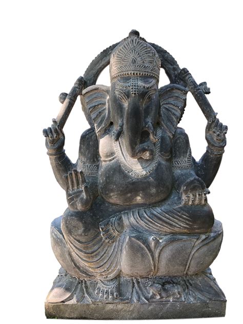 41" Black Marble Ganesha | Buddha Statues, Garden Statue, Asian Art Imports