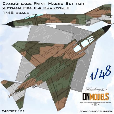 F-4 Phantom II Vietnam Era Camouflage Paint Masks Set 1/48