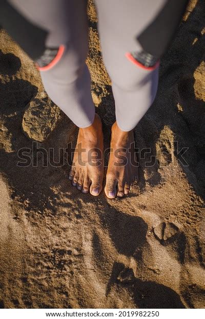 Barefoot Running Beach Concept Detail Female Stock Photo 2019982250 | Shutterstock