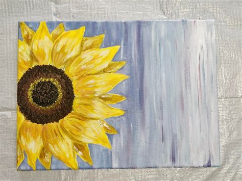 Sunflower Painting Easy - SUNFLOWER