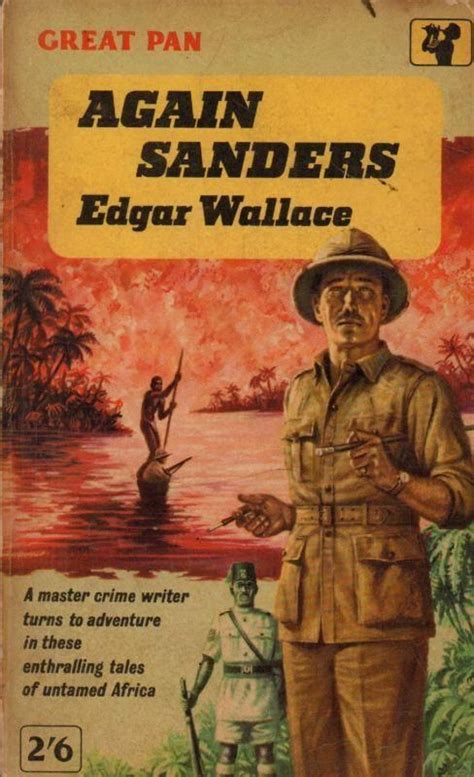 Again Sanders by Edgar Wallace. Vintage Pan paperback book cover. | Paperback book covers ...