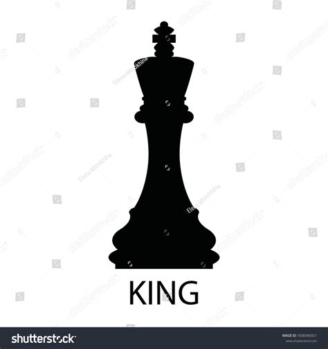 Chess Piece King Silhouette Chess Piece Stock Vector (Royalty Free) 1838386921