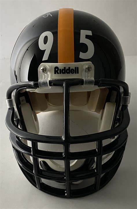 Lot Detail - Greg Lloyd Signed & Inscribed "Big Nasty D" Personal Model Steelers PROLINE Helmet ...