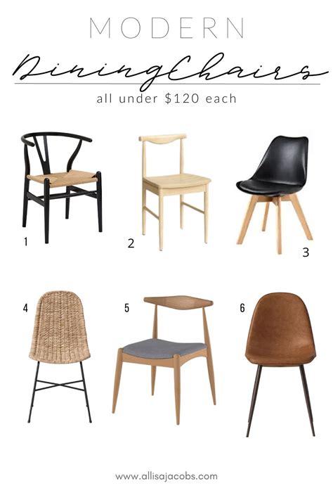 9 Modern Dining Chairs All Under $120 - allisa jacobs