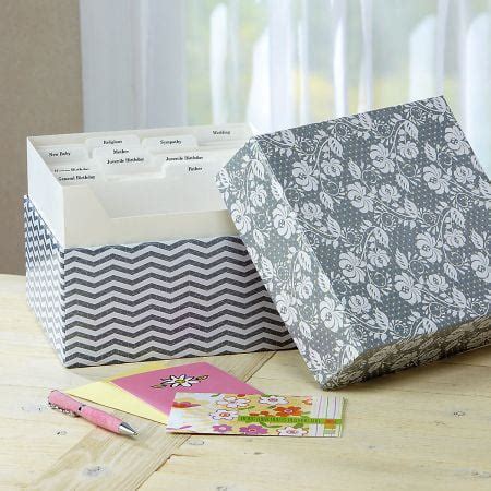 Grey Roses Greeting Card Organizer Box - Walmart.com