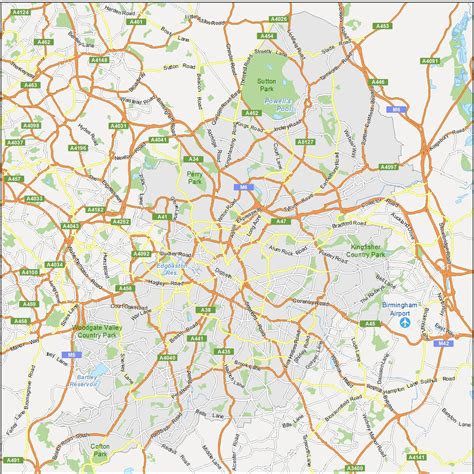 Map of Birmingham, England - GIS Geography