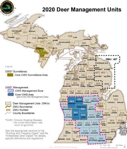 Cwd Michigan Map 2020 - Map Of United States