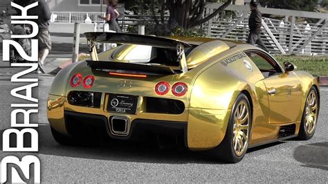 Bugatti Veyron Gold - amazing photo gallery, some information and specifications, as well as ...