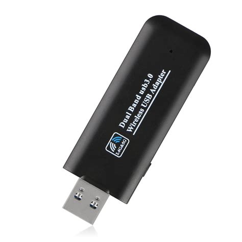 1200Mbps Wireless USB WIFI Adapter, Dual Band 2.4G/300Mbps+5.8G/867Mbps WIFI Dongle Complies ...