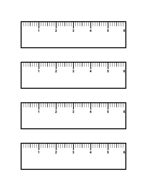 6 Inch Ruler Free Printable - Printable Ruler Actual Size