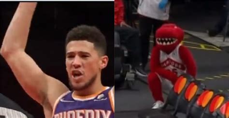 Devin Booker vs. the Raptors' mascot is the NBA's silliest beef | Offside