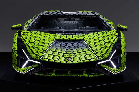 A new thunderbolt strikes: Life-size Lamborghini Sián FKP 37 built from over 400,000 LEGO ...