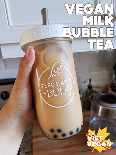 Vegan Boba Milk Tea - The Viet Vegan